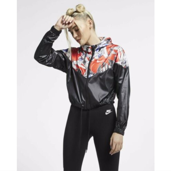 nike crop windrunner jacket